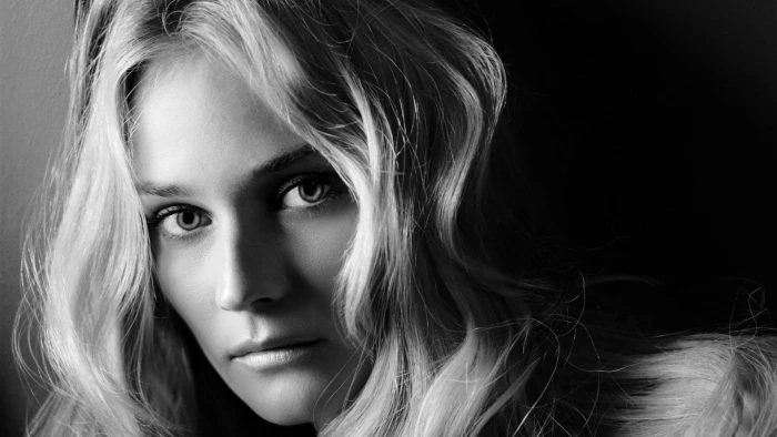 Diane Kruger monochrome actress closeup women
