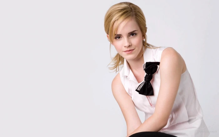 Emma Watson blonde simple background actress women young adult