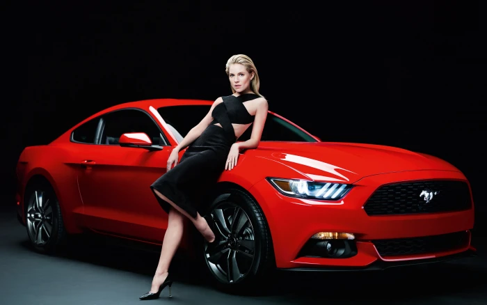 Ford Mustang GT car vehicle muscle cars Sienna Miller actress 2k 4k 5k