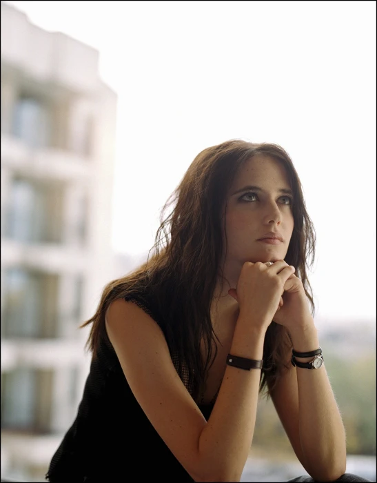 Eva Green women outdoors brunette looking away actress 2k