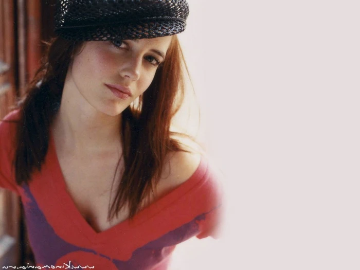 Eva Green women blue eyes hat actress one person portrait