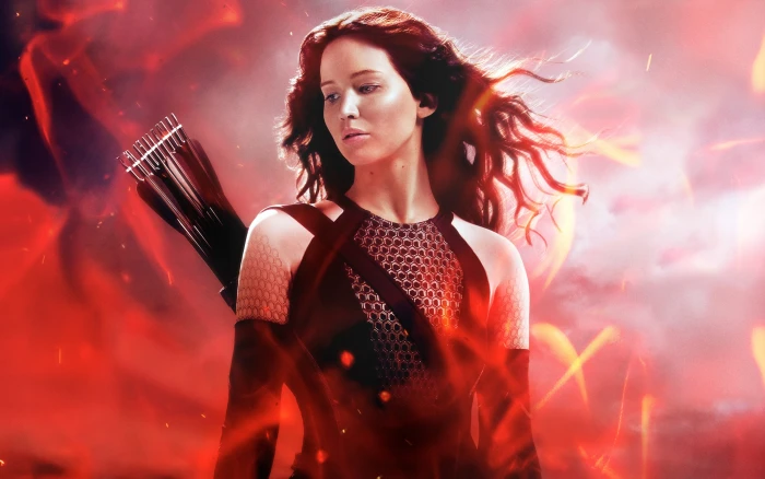 Jennifer Lawrence Actress The Hunger Games Wind Arrows Look Away 2k 4k