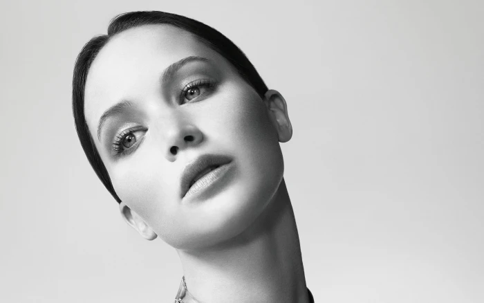 Jennifer Lawrence black and white actresses portraits women 2k