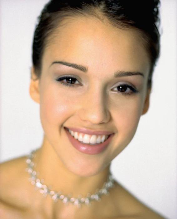 Jessica Alba face women portrait actress celebrity smiling