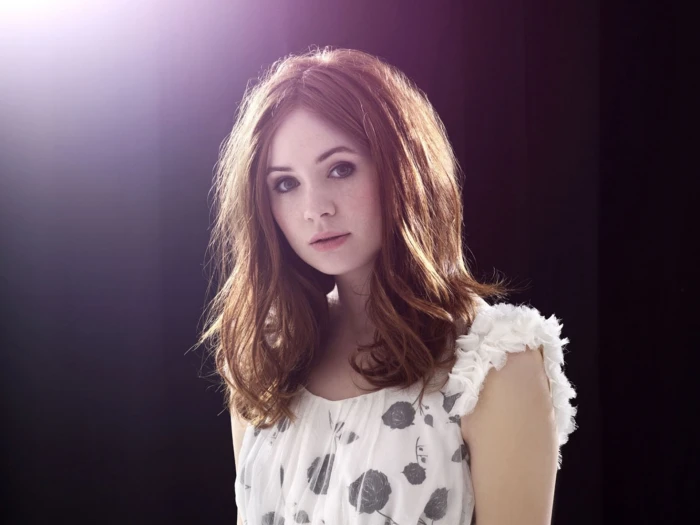 Karen Gillan actress portrait one person long hair hairstyle