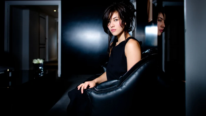 Myl ne Jampano French actress women black hair brown eyes 2k