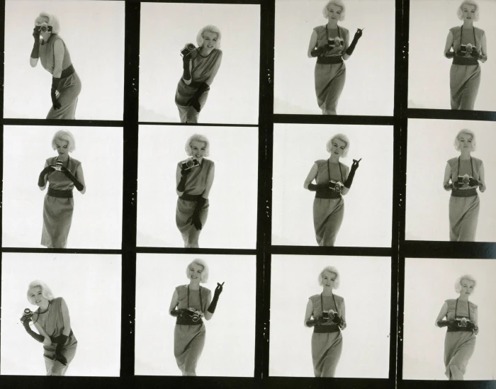 Marilyn Monroe actress camera women occupation window 2k