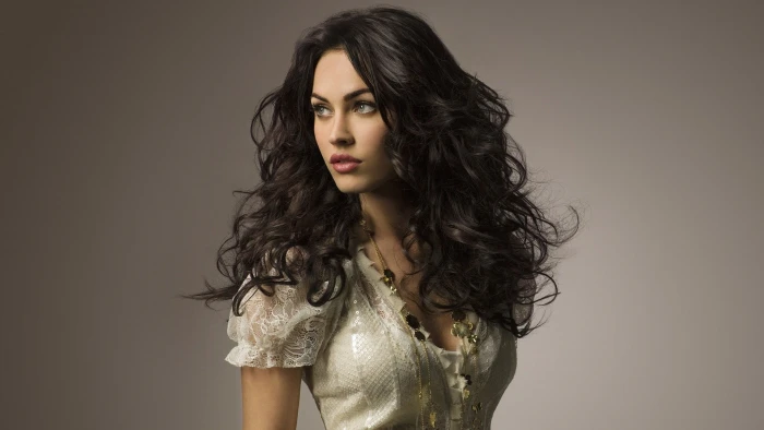 Megan Fox brunette actress women celebrity hairstyle beauty