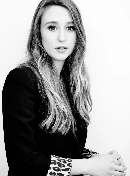 Taissa Farmiga actress women simple background hair long