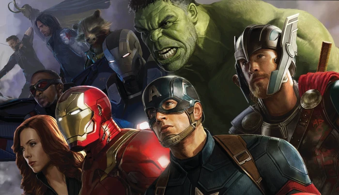 The Avengers poster Glasses Scarlett Johansson Falcon Heroes 2k
