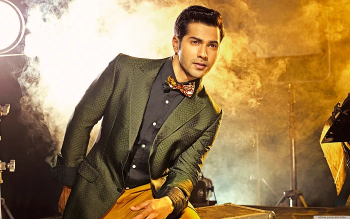 Varun Dhawan Latest Photoshoot men's gray peaked lapel suit jacket