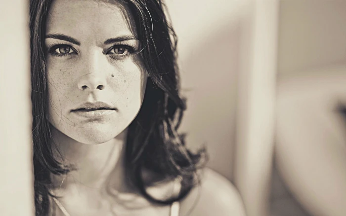 woman black hair photography Jaimie Alexander women face brunette