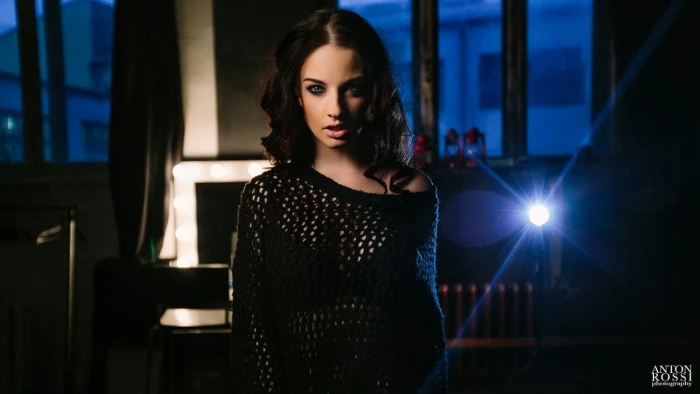 woman in black one shoulder long sleeved shirt Alla Berger women