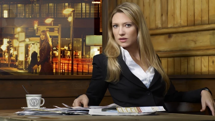 women's black blazer Fringe TV series movie scenes actress