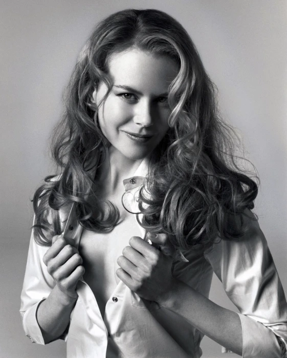 women long hair looking at viewer Nicole Kidman actress