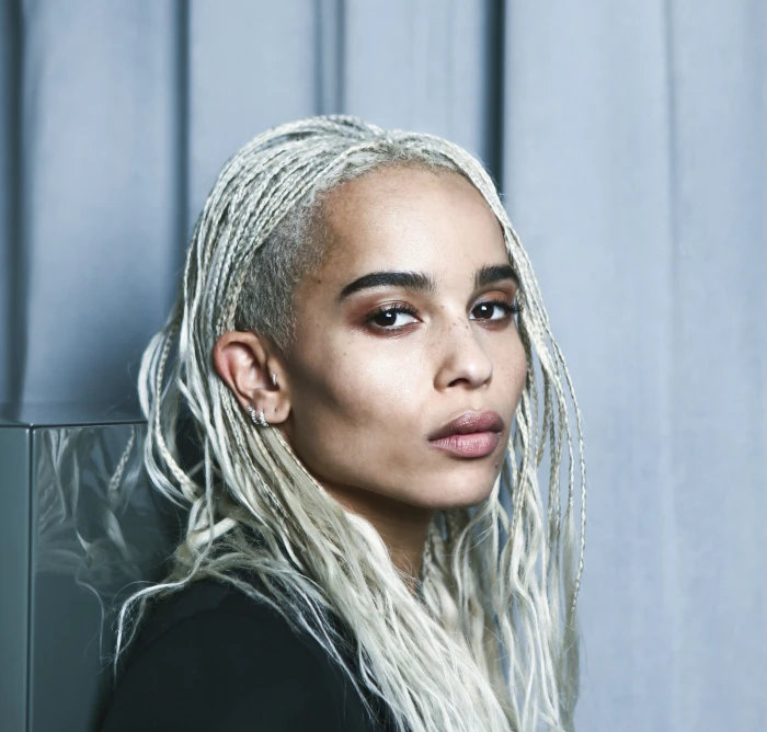 Zoe Kravitz American actress portrait headshot hair 2k
