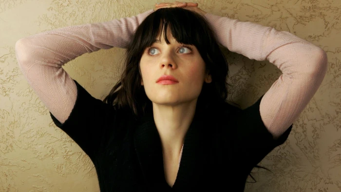 Zooey Deschanel actress arms up women celebrity one person