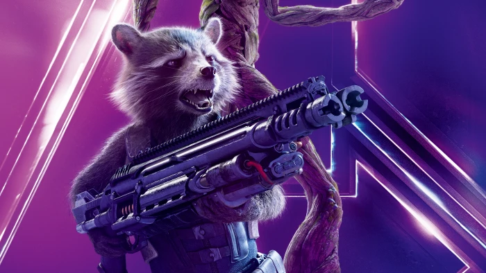 Avengers Infinity War Rocket 2k 4k 5k 8k