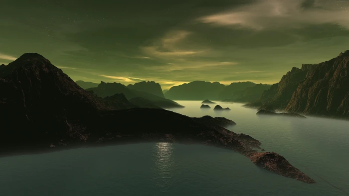 uhd landscape darkness cloudy misty fjord 2k 4k 5k 8k