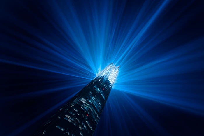The Shard London Skyscraper Light show of Glass 2k 4k 5k
