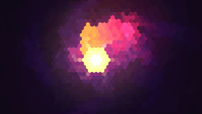 px abstract hexagon Purple red white yellow Video Games World of Warcraft HD Art 2k