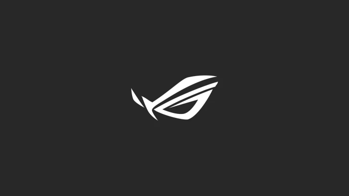 Asus ROG logo Republic of Gamers minimalism studio shot black background 2k