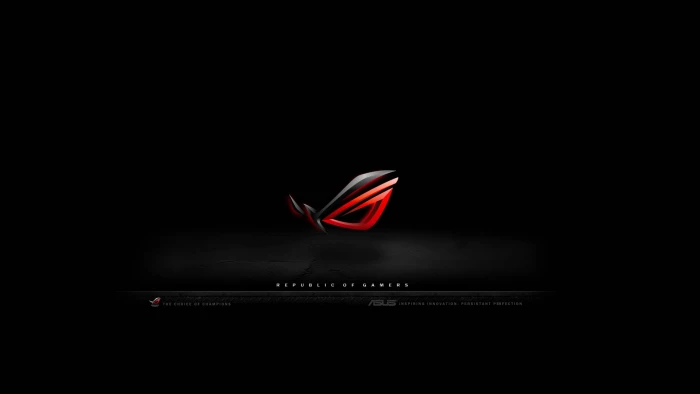 Asus ROG logo black republic gamers symbol backgrounds sign 2k