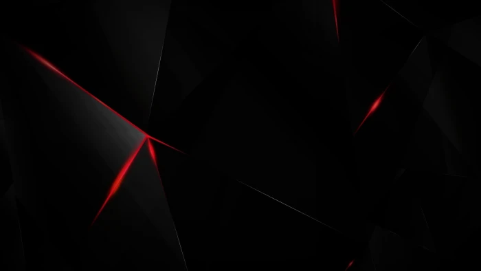 black dark abstract shards glass red color shape 2k