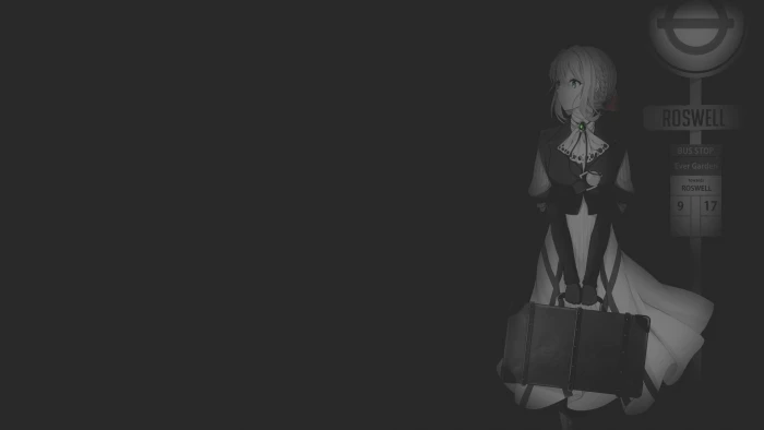 anime girls fan art illustration minimalism monochrome 2k
