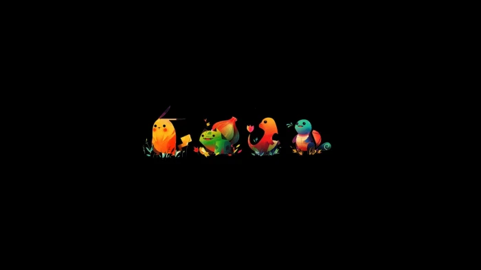 Pokemon illustration Pok mon Pikachu Bulbasaur Charmander 2k