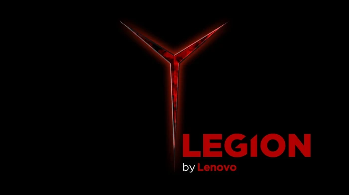 Lenovo lenovo legion PC gaming red illuminated black background 2k