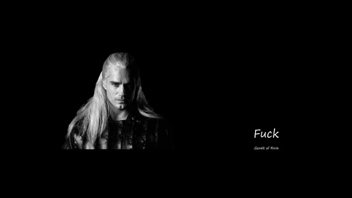 The Witcher TV Series monochrome 2k