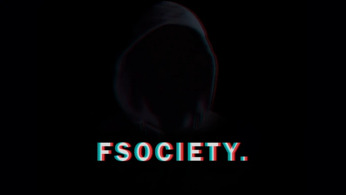 FSociety text screenshot Mr Robot black Color backgrounds 2k