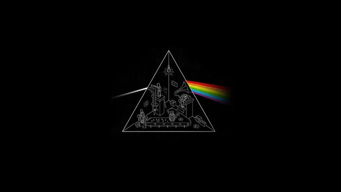 Pink Floyd Dark Side Of The Moon Band Music Black Hard Rock 2k