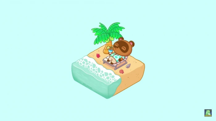 LoFi Animal Crossing New Horizons beach 2k