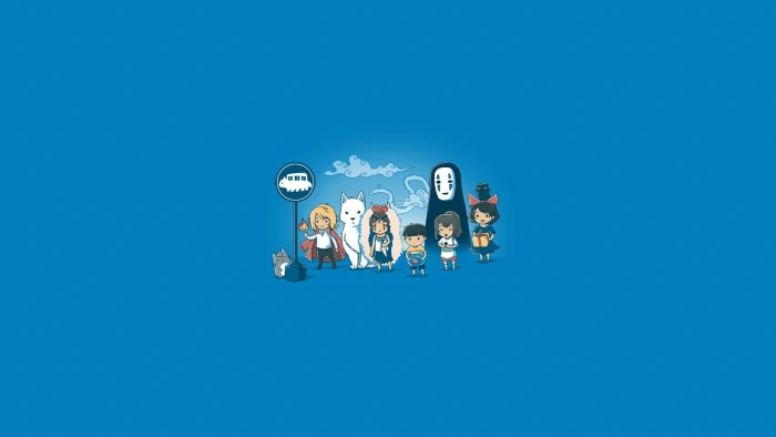 Spirited Away characters illustration Studio Ghibli My Neighbor Totoro 2k