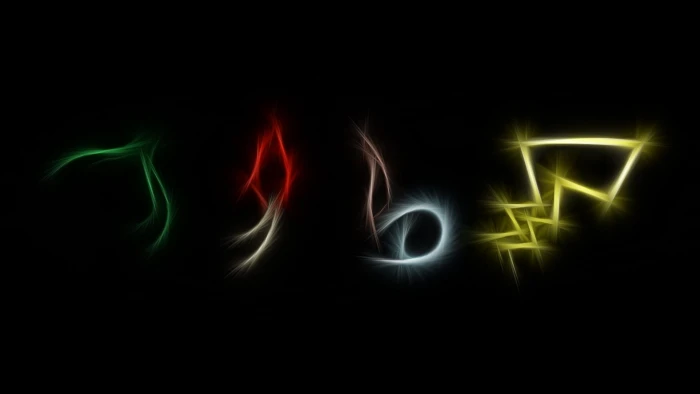 Pok mon Charmander Squirtle Bulbasaur Pikachu minimalism 2k