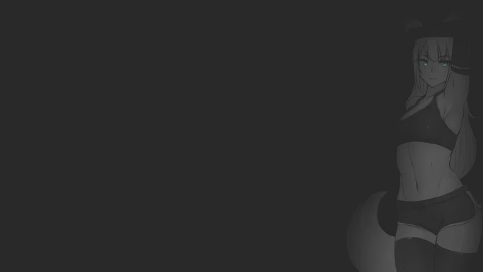 anime girls fan art illustration minimalism monochrome 2k