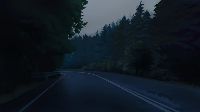 Anime Everlasting Summer Forest Nature Night Road 2k