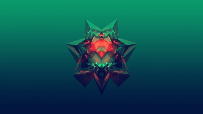 crystal wallpaper abstract Facets Justin Maller gradient 2k