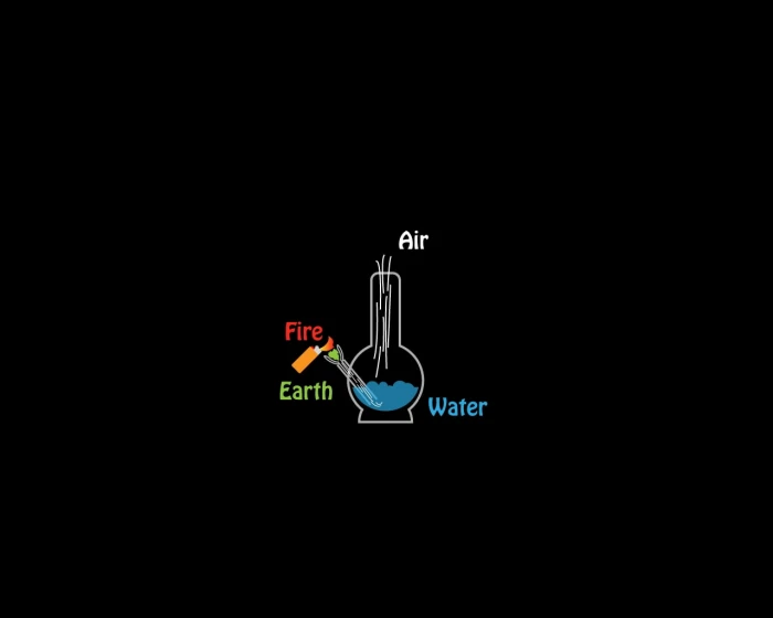 marijuana black background bong Nature Water HD Art