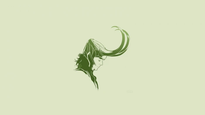 Marvel Avengers Loki wallpaper Thor simple background minimalism 2k