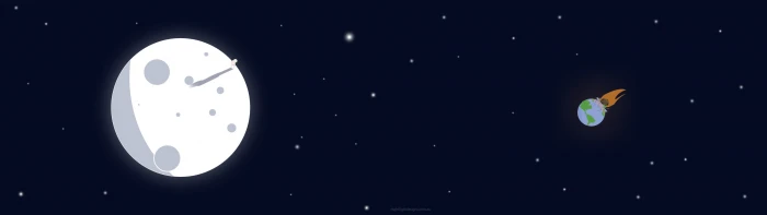 moon illustration minimalism astronaut space dual monitors 2k 4k