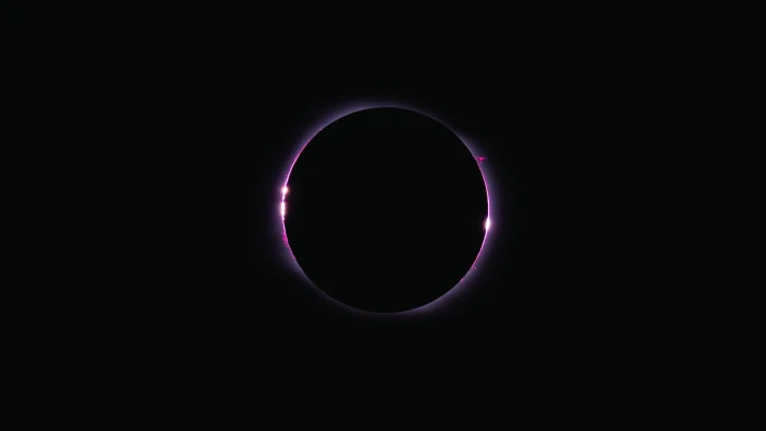 solar eclipse illustration abstract minimalism space art black background 2k