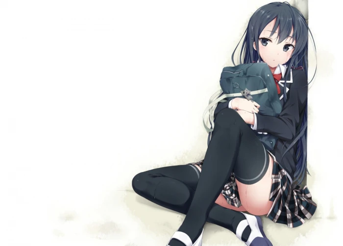 anime Anime Girls School Uniform sexy Thigh highs 2k