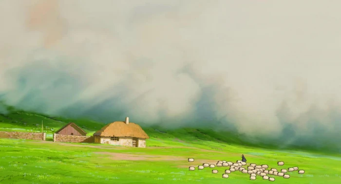 brown concrete house My Neighbor Totoro Studio Ghibli Howl's Moving Castle 2k