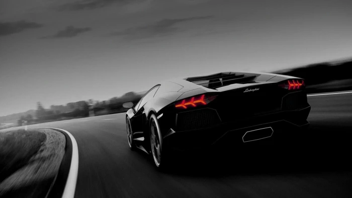 car black vehicle road asphalt sports supercar automotive design 2k