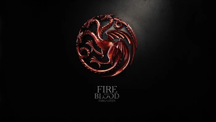 Fire Blood logo Game of Thrones House Targaryen studio shot 2k