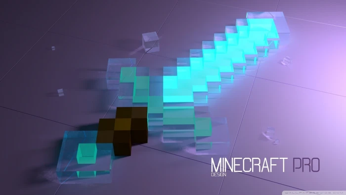 Minecraft pixels video games Diamond Sword 2k