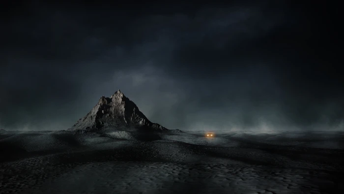 mount digital wallpaper nature mist landscape desert mountains 2k